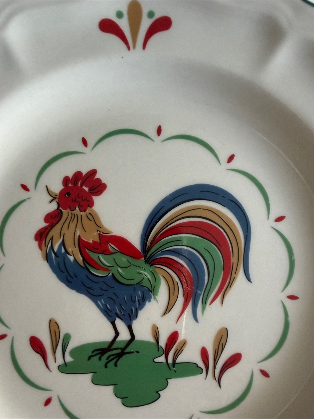 Vintage Gibson China Rooster Stoneware Small Plate 7.5” Diameter - Picture 2 of 6